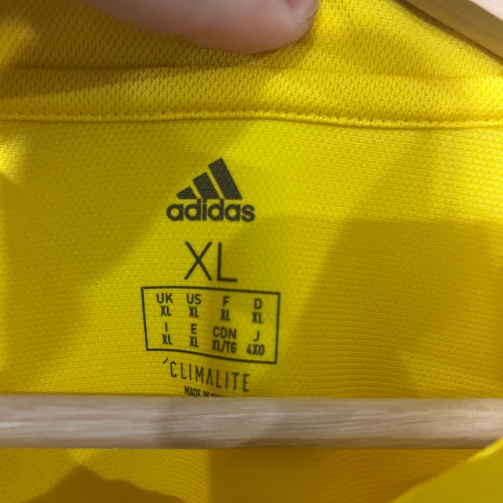 Adidas Bright Yellow Columbus Crew Polo - Picture 4 of 5